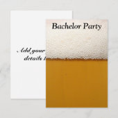 Bachelor Party-uitnodiging Kaart (Voorkant / Achterkant)