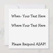 Bachelor Party-uitnodiging Kaart (Achterkant)