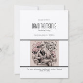 Bachelor Party uitnodiging retro ontwerp (Voorkant)