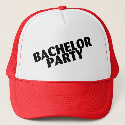 Bachelor Party Weddenschap Black Trucker Pet (Voorkant)