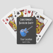 Bachelor Party Weddenschap Favor Guitar Pokerkaarten (Achterkant)