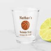 Bachelor Party Weddenschap voor Basketball Shot Glas (Voorkant)