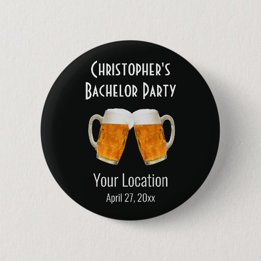 Bachelor Party Weddenschappen Ronde Button 5,7 Cm (Voorkant)