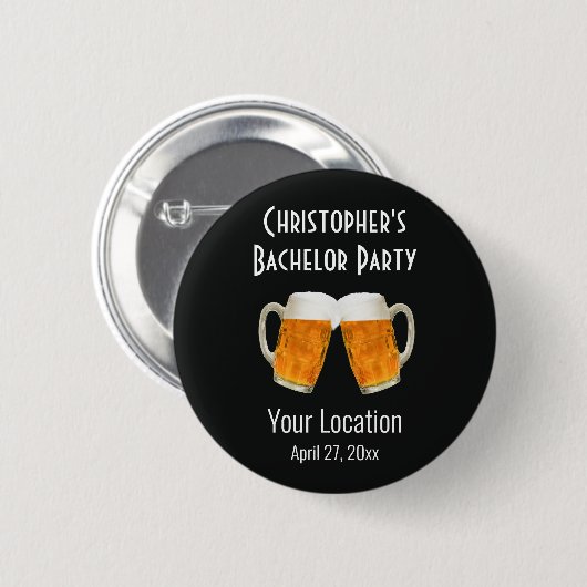 Bachelor Party Weddenschappen Ronde Button 5,7 Cm (Voorkant /achterkant)
