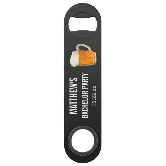 Bachelor Party Weddenschappen voor beierschaafjes Speed Flessenopener (Voorkant)