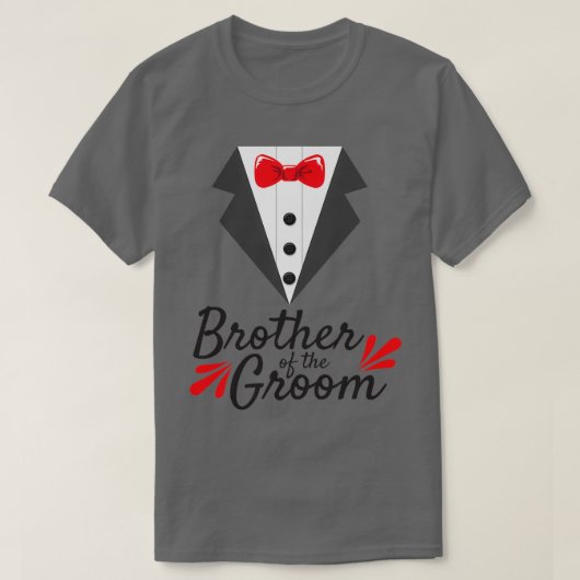 Bachelor party Wedding Brother of the Groom Gift 2 T-shirt (Design voorkant)
