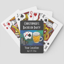 Bachelor Party Wedding Favor Beer Poker