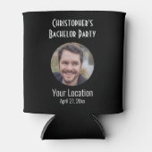 Bachelor Party Wedding Favor Groom Foto Blikjeskoeler (Voorkant)