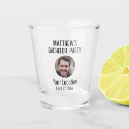 Bachelor Party Wedding Favor Groom Foto Shot Glas