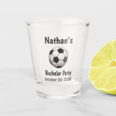 Bachelor Party Wedding Favor Soccer Football Shot Glas (Voorkant)