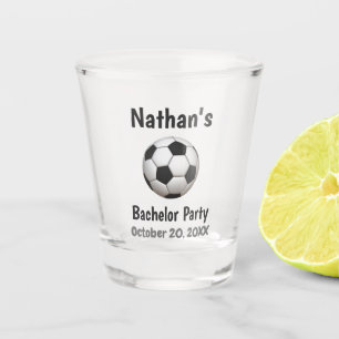 Bachelor Party Wedding Favor Soccer Football Shot Glas
