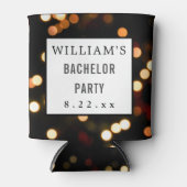 Bachelor Party Wedding for Modern Typografie Blikjeskoeler (Voorkant)