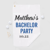 Bachelor Party Wedding for Modern Typografie Golfhanddoek (Insitu)