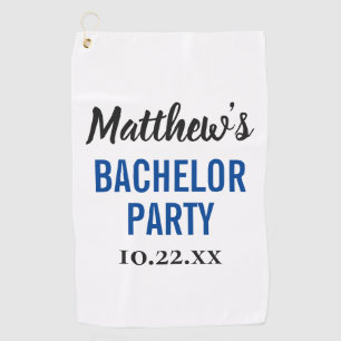 Bachelor Party Wedding for Modern Typografie Golfhanddoek