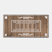 Bachelor Party Western Texas Hold'em Poker Wooden Bureaumat (Voorkant)
