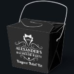 Bachelor Party Witte Tuxedo Stropdas Kater Bedankdoosjes<br><div class="desc">Bachelor Party Tuxedo Stropdas Black Hangover Relief Kit Gift Box of Favoriete Doos</div>