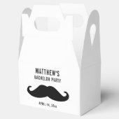 Bachelor Party Zwart Mustache Bruiloft Bedankdoosjes (Geopend)