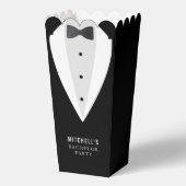 Bachelor Party Zwart pak & Bowtie Bedankdoosjes (Voorkant)