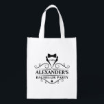 Bachelor Party Zwart Stropdas Favor Gift Bag Boodschappentas<br><div class="desc">Bachelor Party Zwart Stropdas Favor Gift Bag. Herbruikbare Canvas tas.</div>