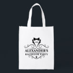 Bachelor Party Zwart Stropdas Favor Gift Bag Boodschappentas<br><div class="desc">Bachelor Party Zwart Stropdas Favor Gift Bag. Herbruikbare Canvas tas.</div>