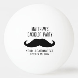 Bachelor Party Zwarte Snor Huwelijk Pingpongbal