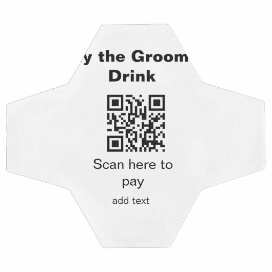 bachelor QR-scan om bruidegom een drink-bruidsjonk Voetbal (Enkel)