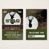 Bachelor / Stag Tickets Visitekaartje (Voorkant /achterkant)