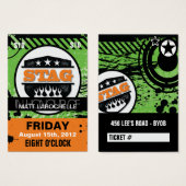 Bachelor / Stag Tickets Visitekaartjes (Voorkant /achterkant)