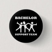 Bachelor Support Team Ronde Button 3,2 Cm (Voorkant)