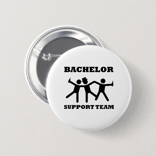 Bachelor Support Team Ronde Button 5,7 Cm (Voorkant /achterkant)