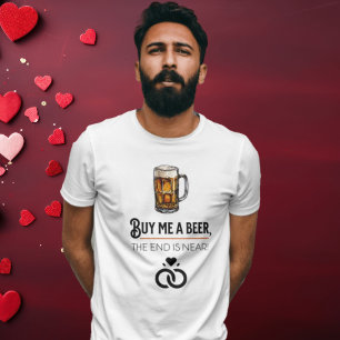 Bachelor T-shirt - 'Koop me een biertje, het einde