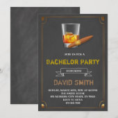 Bachelor-uitnodiging voor igar kaart (Voorkant / Achterkant)