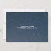 Bachelor Uitstap Feest Gouden Lint Ster Uitnodigin Kaart (Achterkant)