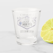 Bachelor - Vegas Poker Style -Dark Blue Shot Glass Shot Glas (Achterkant)