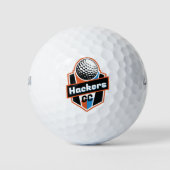 Bachelor Weekend Team Golf League Hackers GC Logo Golfballen (Voorkant)