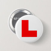 Bacheloretknop 'Leer' Ronde Button 5,7 Cm (Voorkant /achterkant)