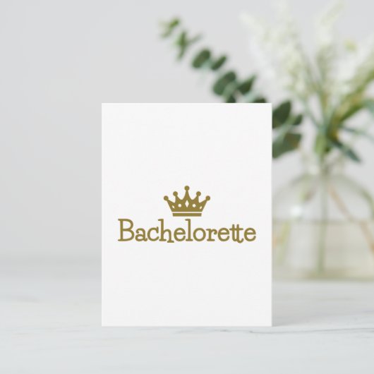 Bacheloretkroon Briefkaart (Staand voorkant)