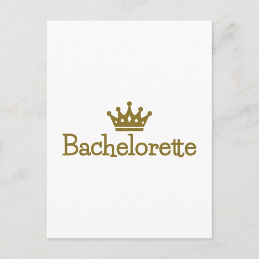 Bacheloretkroon Briefkaart (Voorkant)