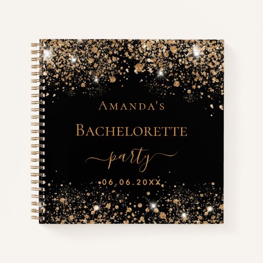 Bacheloretpartij in het Guest Book-party zwarte go Notitieboek (Voorkant)