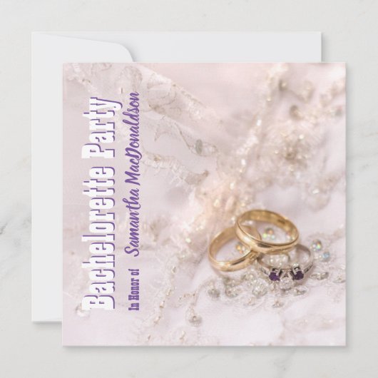Bacheloretpartij voor bruiloft kaart (Voorkant)