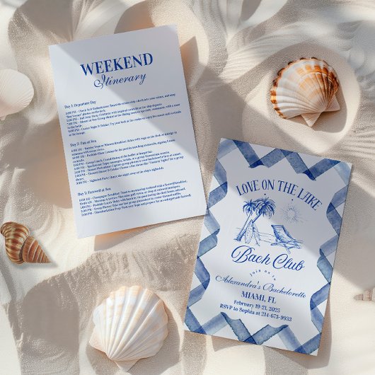 Bachelorette aan het meer kaart