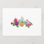 Bachelorette Aloha Vrijgezellenfeest Programmakaart (Achterkant)