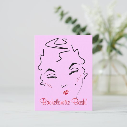 Bachelorette Bash Briefkaart (Staand voorkant)