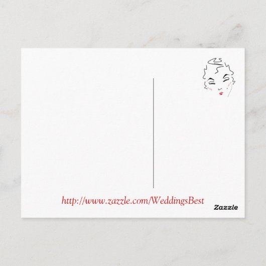 Bachelorette Bash Briefkaart (Achterkant)