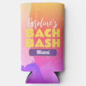 Bachelorette Bash Bright Waterverf bestemming Seltzer Blikjeskoeler (Voorkant)