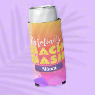 Bachelorette Bash Bright Waterverf bestemming Seltzer Blikjeskoeler