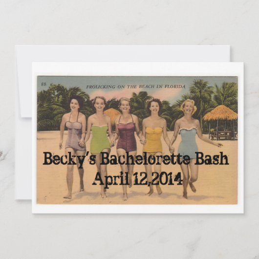 Bachelorette Bash Kaart (Voorkant)