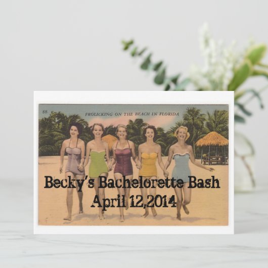 Bachelorette Bash Kaart (Staand voorkant)