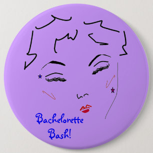 Bachelorette Bash Ronde Button 6,0 Cm