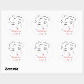 Bachelorette Bash Ronde Sticker (Vel)